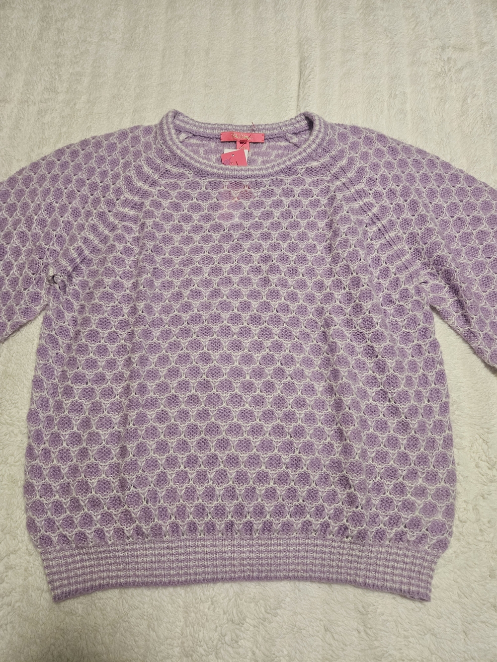 Lilly Pulitzer Lavender Textured Knit Women's Sweater